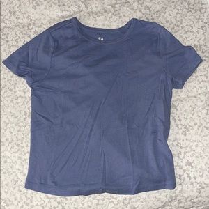 Periwinkle T-shirt crop top. S